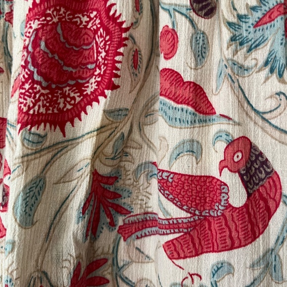 Lord & Taylor summer shirred printed skirt size XL - Picture 3 of 4